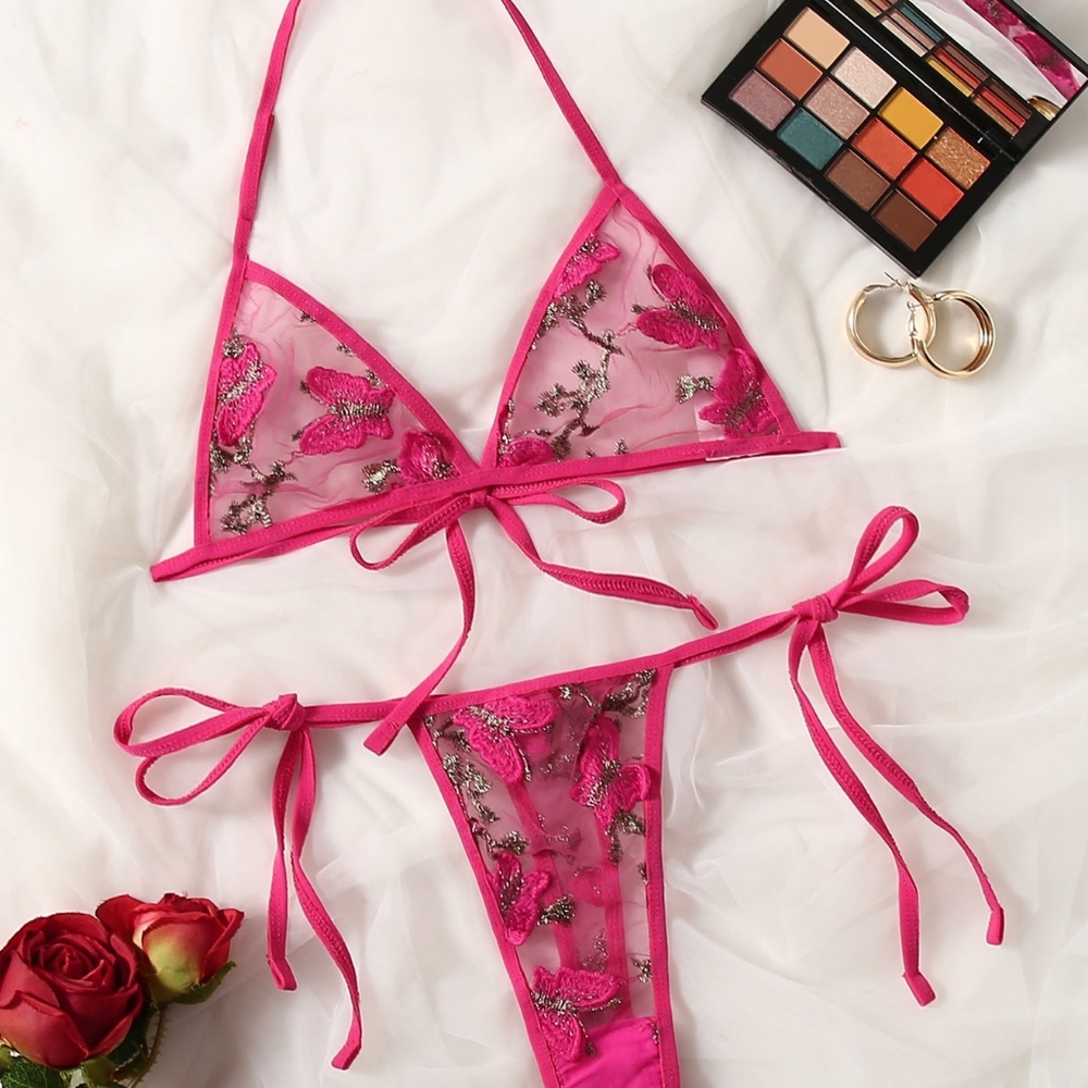 Hot Pink lingerie set
